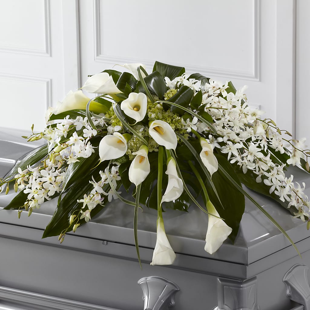 Angel Wings Casket Spray – DIGIORGIO'S FLORIST, Charleroi PA