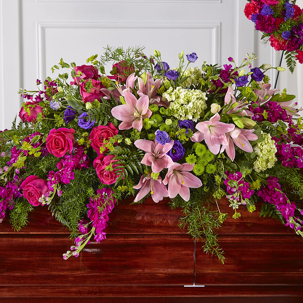 Radiant Tribute Casket Spray – DIGIORGIO'S FLORIST, Charleroi PA