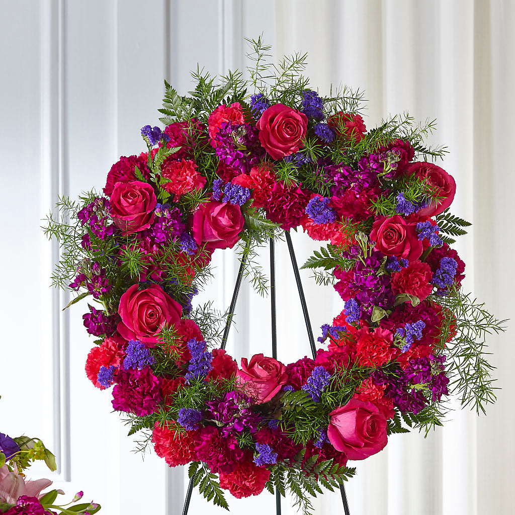 Calming Colors Wreath – DIGIORGIO'S FLORIST, Charleroi PA
