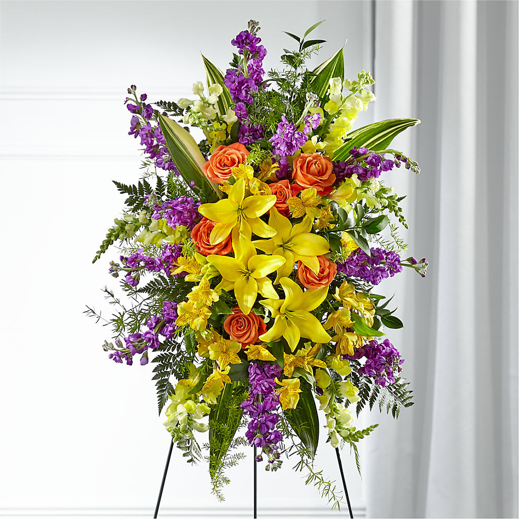 Thoughtful Prayers Standing Spray – DIGIORGIO'S FLORIST, Charleroi PA
