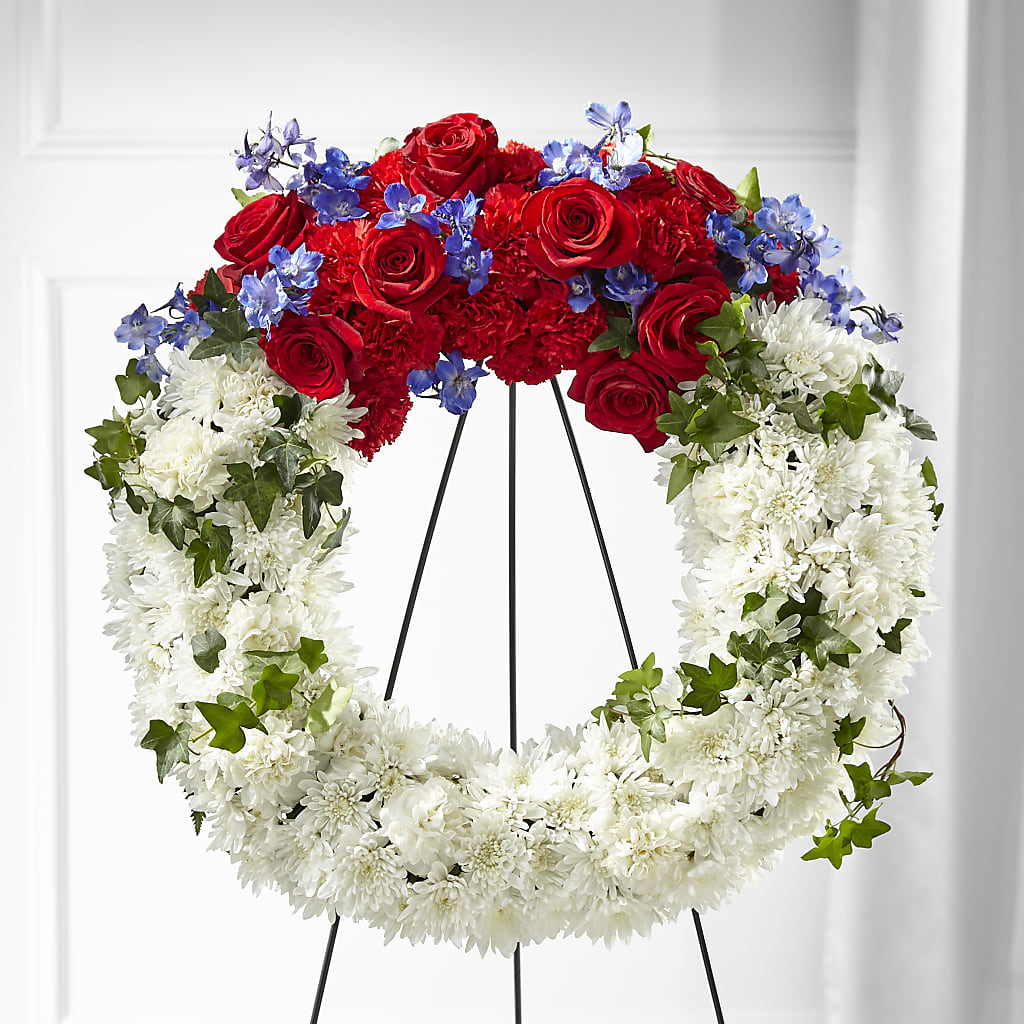 Patriotic Passion Wreath – DIGIORGIO'S FLORIST, Charleroi PA