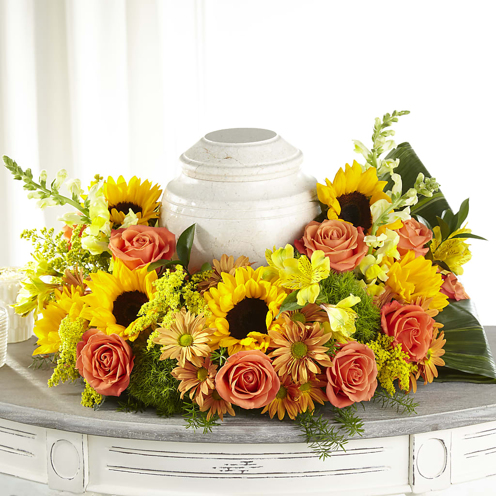 Faithful Sunflower Cremation Adornment – DIGIORGIO'S FLORIST, Charleroi PA