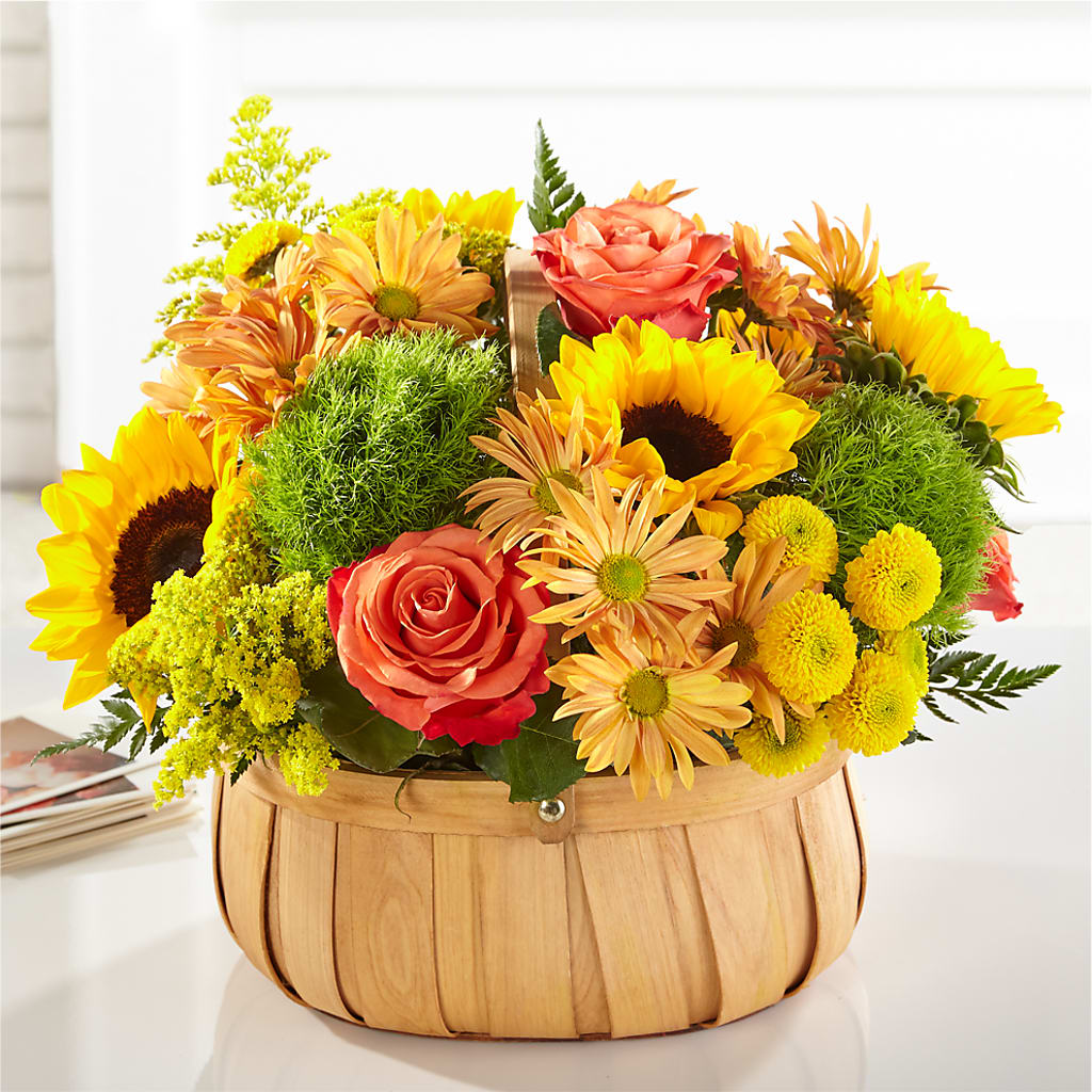 Harvest Sunflower Basket – DIGIORGIO'S FLORIST, Charleroi PA