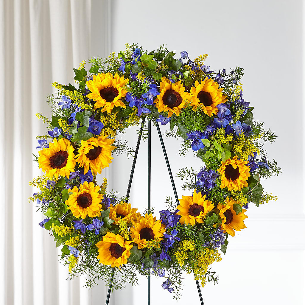 Bright Rays Wreath – DIGIORGIO'S FLORIST, Charleroi PA