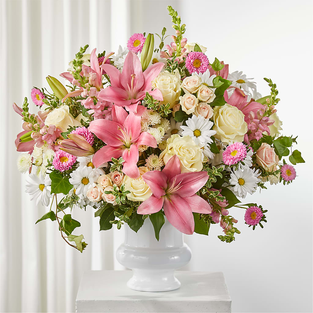 Empathetic Blooms Urn Arrangement – DIGIORGIO'S FLORIST, Charleroi PA