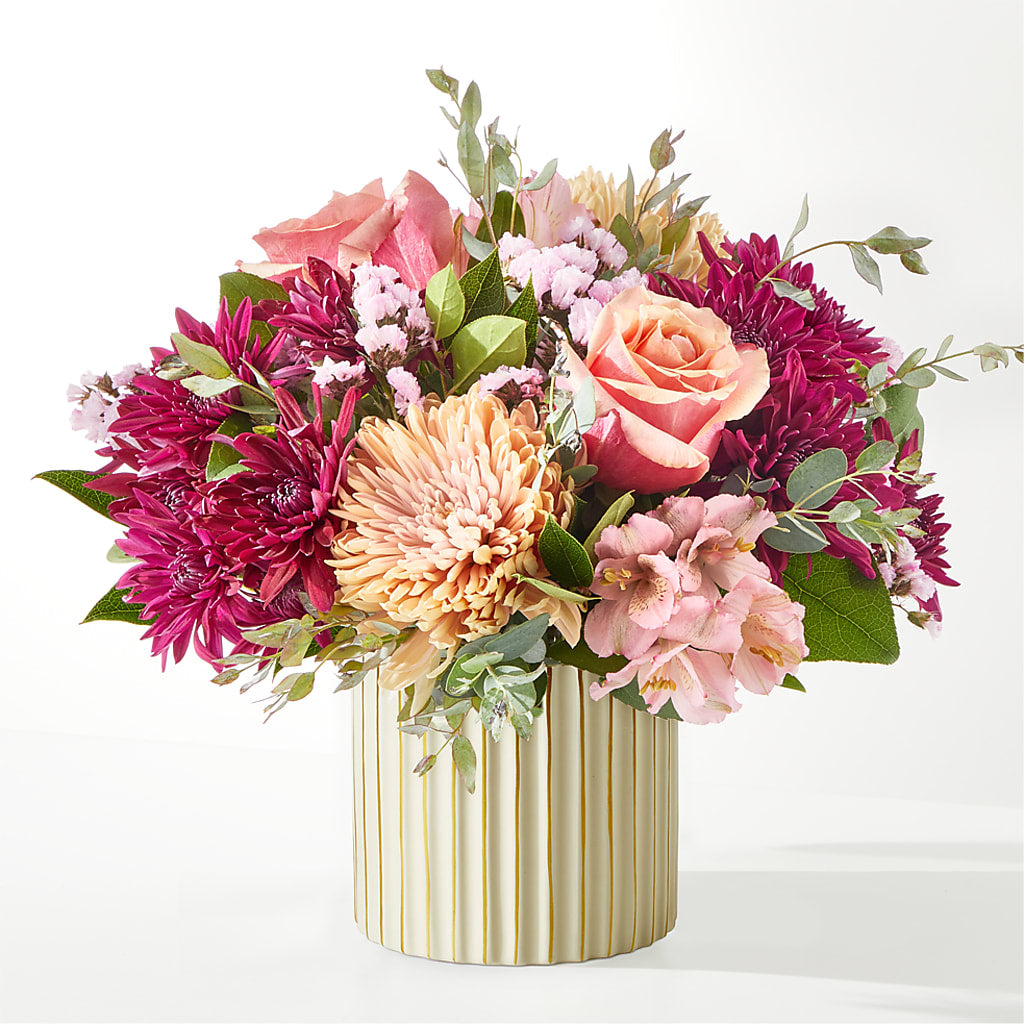 Berry Cobbler Bouquet with Ivory Vase – DIGIORGIO'S FLORIST, Charleroi PA