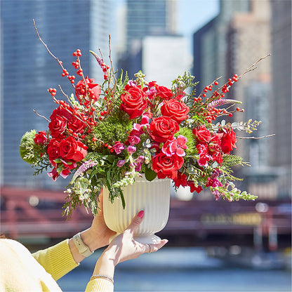 Big Red Bow Bouquet – DIGIORGIO'S FLORIST, Charleroi PA