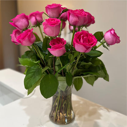 Long Stem Pink Rose Bouquet – DIGIORGIO'S FLORIST, Charleroi PA