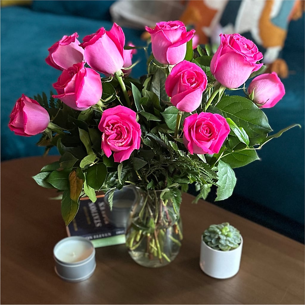 Long Stem Pink Rose Bouquet – DIGIORGIO'S FLORIST, Charleroi PA
