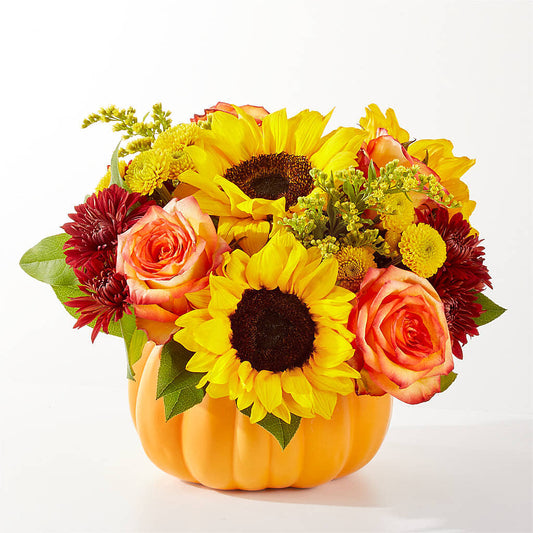 Golden Gourd Pumpkin Bouquet – DIGIORGIO'S FLORIST, Charleroi PA