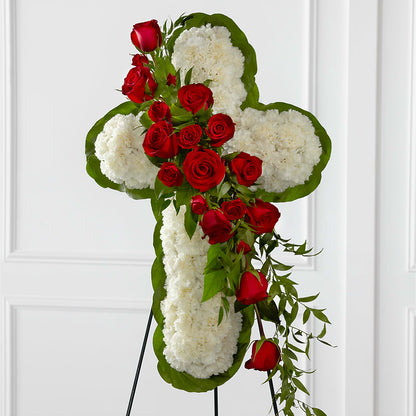 Floral Cross Easel – DIGIORGIO'S FLORIST, Charleroi PA