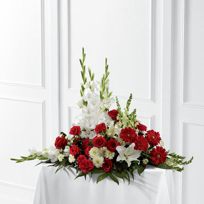 Crimson & White Arrangement – DIGIORGIO'S FLORIST, Charleroi PA