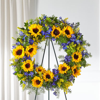 Bright Rays Wreath – DIGIORGIO'S FLORIST, Charleroi PA