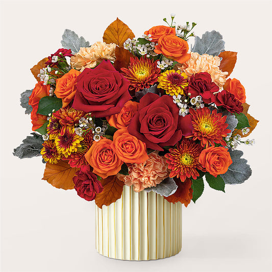 Merlot Bouquet with Ivory Vase – DIGIORGIO'S FLORIST, Charleroi PA