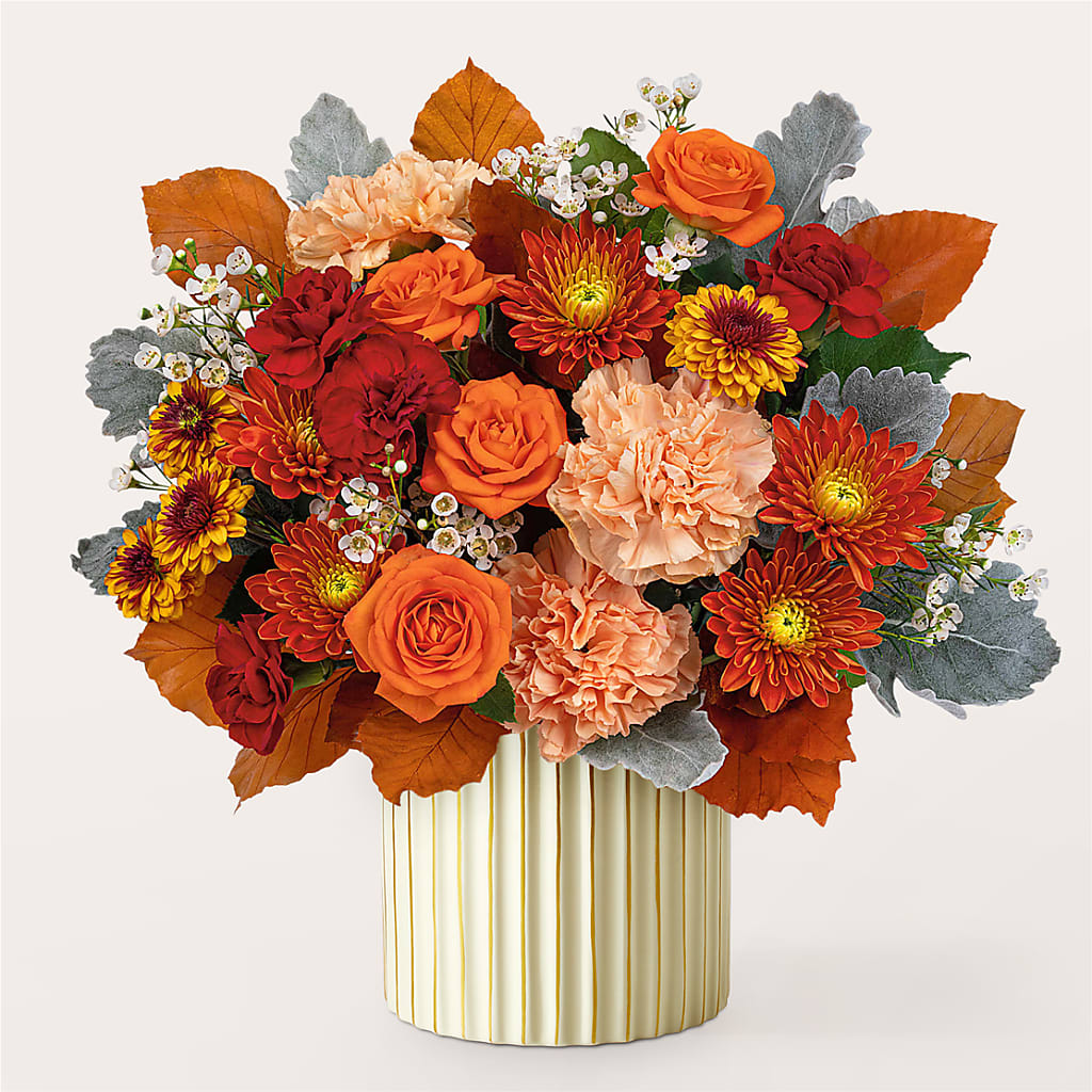 Merlot Bouquet with Ivory Vase – DIGIORGIO'S FLORIST, Charleroi PA