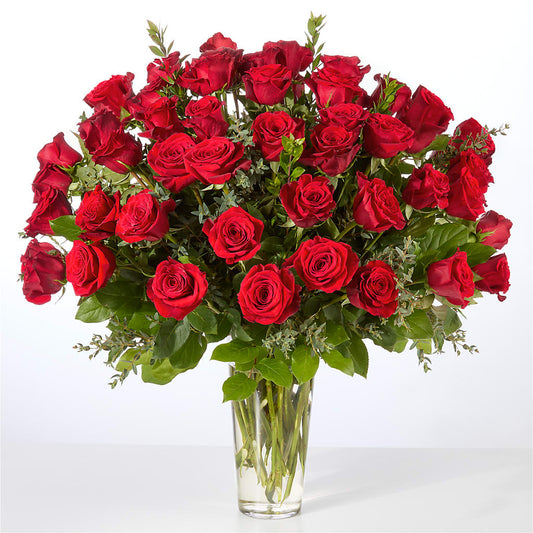 Forever Yours Fifty Stem Red Rose Bouquet – DIGIORGIO'S FLORIST, Charleroi PA