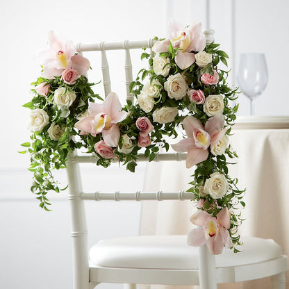 Orchid Rose Chair Décor – DIGIORGIO'S FLORIST, Charleroi PA