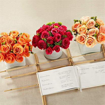 Dawn Rose Centerpiece – DIGIORGIO'S FLORIST, Charleroi PA